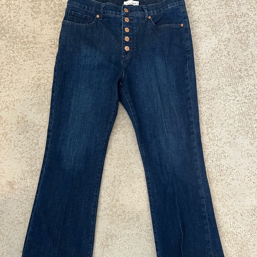 Loft - Petite Women's Kick Crop Jeans